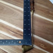 Brass Candle Snuffer with Wood Handle picture