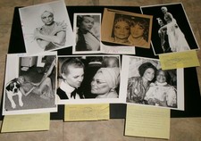 Vintage Newspaper Lot Eartha Kitt original AP laser wire press 7x9 promo 8x10's picture