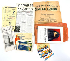 vtg 1933 Lot Chicago World's Fair paper tickets newspapert pamphlets photos  picture