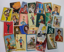 Mixed Lot 25 Vintage Single Swap Playing Cards Ephemera Junk Journal Women Deco picture