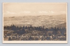 Postcard RPPC  Looking North West From  Greylock MT. Massachusetts MA picture
