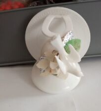 White Bell Floral Bird Plastic Decoration picture
