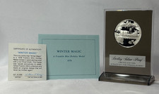 1978 Franklin Mint Sterling Silver Proof WINTER MAGIC Holiday Medal W/ COA picture