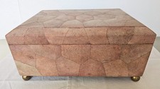 Vintage Maitland Smith Genuine Shagreen Large Box Chest Stingray 14