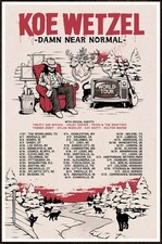 KOE WETZEL Damn Near Normal Tour 2024 POSTER | FRAME & SIZE OPTION picture