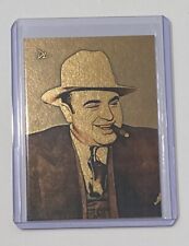 Al Capone Gold Plated Limited Artist Signed “Gangster Icon” Trading Card 1/1 picture