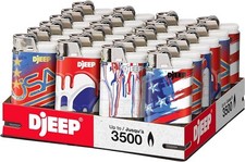 Lot of 24 Djeep Americana Collection Lighters LD1P24F picture