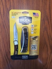 2014 Buck 110 Folding Hunter 50th Anniversary Initial Introduction 420HC Steel  picture