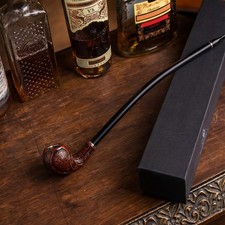Handmade Wooden Tobacco Pipe, Aristocratic Accessory, Birthday Gift for Men picture