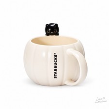 Starbucks Black Cat Pumpkin Mug 12 oz Halloween 2026 Limited Edition New picture