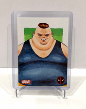 Topps 2025 Deadpool Chrome Original Sketch Autograph Dan Nguyen Blob Deadpool picture