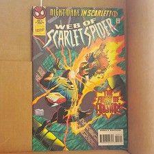 Marvel Web of Scarlet Spider #3 Direct Edition (1994) Scarlet Spider Firestar picture