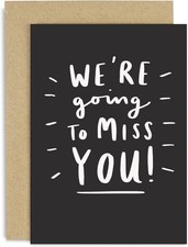 Old English Co. We're Going To Miss You Card for Colleague - Farewell Card for picture