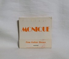 Vintage Monique Italian Shoe Store Matchbook New York City Advertising Matches picture
