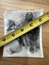 Vintage 1960’s Girlie PIN UP Photo Risque B&W Original Nude 3 Women 4