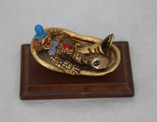 Vintage 1986 George Good Pewter Little Hobo Clown Figurine Bathtub Home Decor picture