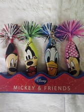 VTG Disney Mickey & Friends Kooky Pens Set of 4 with Stand Keychain Collectible picture