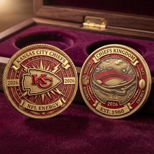 Kansas City Chiefs Commemorative Coin NFL Energy Chiefs Kingdom Fan Gift picture