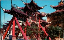 Vintage Postcard New Chinatown CA California Gateway Pai-Lou               C-193 picture