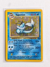 Vaporeon 12/64 Holo Pokémon Card Jungle WOTC Rare HP/MP picture