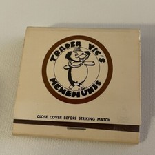 1950’s Trader Vic’s Menehunes Restaurant  Portland, OR  Large Matchbook  Full picture