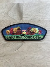 VINTAGE BSA GREAT TRAIL COUNCIL PATCH. NEW picture