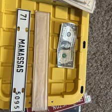 1971 Manassas Virginia license plate attachment or topper picture