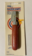 VINTAGE Hyde Razor UTILITY KNIFE Scraper Trim Tool With Red Wood Handle picture