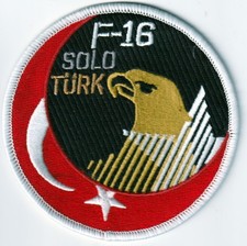 TUAF Turkish air force F-16  SOLOTÜRK Display team patch picture