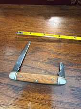 Vintage Boker Tree Brand Smooth Bone Equal End Pen Knife 3 3/8