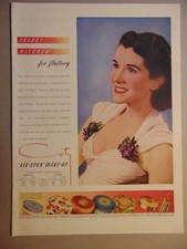 1941 COTY MAKE-UP Air Spun Pretty Woman vintage art print ad picture