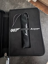 Montegrappa 007 Special Issue Engraved Metal Rollerball Pen Set, Black Ink picture