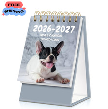 Small Desk Calendar 2026-2027, Grey 2026 Desk Calendar - Runs From July 2026 picture