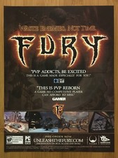 Fury PC 2007 Vintage Video Game Print Ad/Poster Official Art Big Box Promo Rare picture