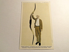 VINTAGE SAN ANTONIO TEXAS LONG HORN ALBERT FRIEDRICH BUCKHORN STORE POSTCARD picture