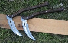 Custom Handmade Carbon Steel Blade Japanese Kama Set Hunting Kamas Camping Kama picture