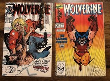 Wolverine #10 1989 And Wolverine #27 1990 - X-Men Comic Lot - Jim Lee - Marvel picture