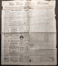 Vintage March 1904 New Jersey Mirror Newspaper Mount Holly NJ picture