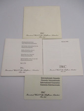 IWC Pilot FliegerChronograph Watch Ref. 3741 Instructions & Service Books & Card picture