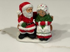 Vintage 1990 Lefton Colonial Village Santa & Mrs Claus picture
