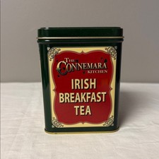 Connemara Kitchen Irish Breakfast Tea Tin Green Metal Storage picture