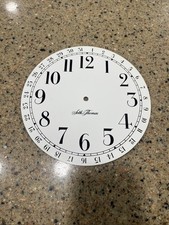 Antique 10” Seth Thomas Steel Iron Calendar Clock Dial Plate For Resto/decor picture