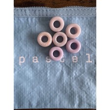 Cj Hendry Pastel Beads Set of 6 Lavender Art Collectible Limited picture