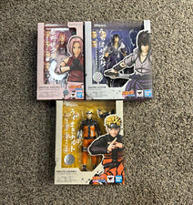S.H.Figuarts Naruto Boxed Figure Lot 3 Sakura Sasuke Naruto picture