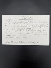 Antique 1856 Sheriff's Sale Manuscript Legal Document Denmark Maine John Blake picture