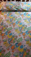 Rare PAIR Peter Max Twin Bedspreads Textile Vintage Cosmic Psychedelic No.111 picture