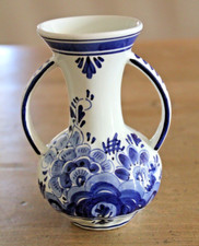 Delft Blue Holland 27 Double Handle Vase 5