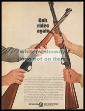 1969 COLT Colteer Autoloader & Stagecoach .22 Rifle Original PRINT AD picture