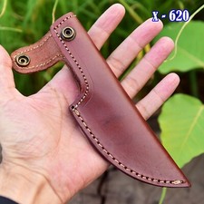 Custom 4”Fixed blade Leather Knife Sheath /Knife Holster/ vertical Knife Sheath picture