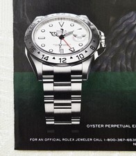 Rolex Oyster Explorer II Print Ad 16570 Polar Ed Viesturs Mountaineer Watch Art picture